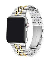 The Posh Tech Posh Tech Rainey Two Tone Goldsilver Stainless Apple Watch Se Series 7654321 Band