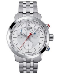 Tissot Prc200 Chronograph Nba Bracelet Watch 41mm
