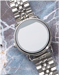 Fossil Q Ftw2111 Wander Bracelet Smart Watch In Silver