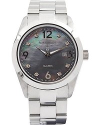 River Woods Rw 3 M Gp Sd Ss Grey Mother Of Pearl Watch