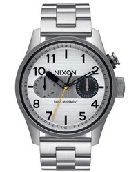 Nixon Safari Deluxe Bracelet Watch 43mm