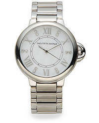 Saks Fifth Avenue Stainless Steel Bracelet Watch