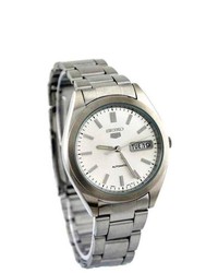 Seiko Automatic Silver Dial Stainless Steel Watch