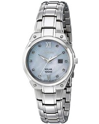 Seiko Sut213 Solar Silver Tone Stainless Steel Watch