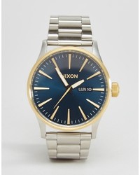Nixon Sentry Ss Watch In Stainless Steel