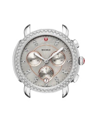 Michele Sidney Chrono Diamond Diamond Dial Watch Case