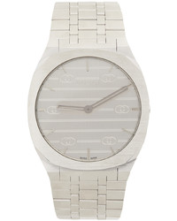 Gucci Silver 25h Watch
