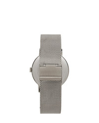 Issey Miyake Men Silver And Black F Series Pm Face Watch