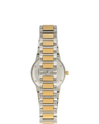 Salvatore Ferragamo Silver And Gold F 80 Classic Watch