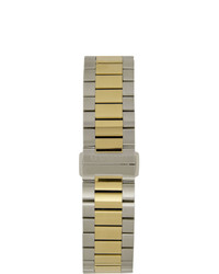 Gucci Silver And Gold G Timeless Bee Watch