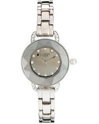 Lipsy Silver Coloured Bracelet Watch With Silver Coloured Dial Silver
