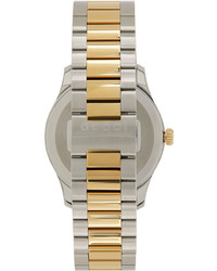 Gucci Silver Gold Kingsnake G Timeless Watch