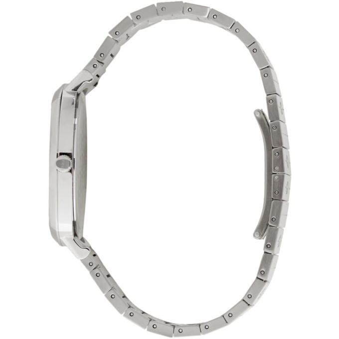 Gucci Silver Grip Watch, $1,525 | SSENSE | Lookastic