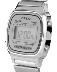 Casio Silver Mini Digital Watch La670wea 7ef