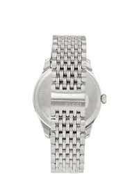 Gucci Silver Slim G Timeless Bee Watch