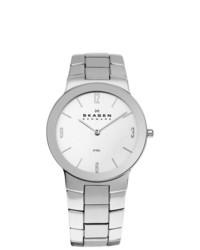Skagen Analog Stainless Watch Silver Bracelet Silver Dial 430mssx1
