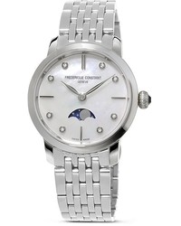 Frederique Constant Slimline Moonphase Stainless Steel Watch 30mm