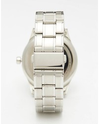 Ben Sherman Spitalfields Multi Function Bracelet Watch In Silver