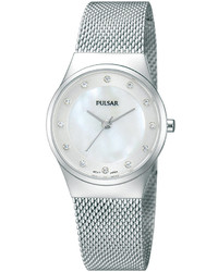 Pulsar Stainless Steel Mesh Bracelet Watch 27mm Ph8053