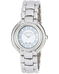 Escada Stainless Steel Two Hand Ivory Watch