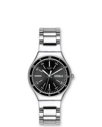 Swatch Black Decency Stainless Steel Watch