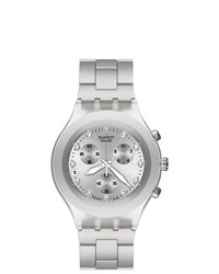 Swatch Diaphane Blooded Silver Watch