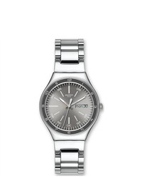 Swatch Silver Decency Watch Ygs750g