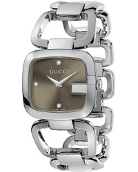 Gucci Swiss G  Stainless Steel Bracelet Watch 24x25mm Ya125401