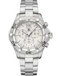 Tag Heuer Chronograph Aquaracer Grande Date Stainless Steel Bracelet Watch 43mm Caf101fba0821
