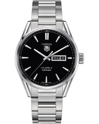 Tag Heuer Swiss Automatic Carrera Calibre 5 Day Date Stainless Steel Bracelet Watch 41mm War201aba0723