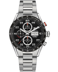 Tag Heuer Swiss Automatic Chronograph Carrera Stainless Steel Bracelet Watch 41mm Cv201akba0727