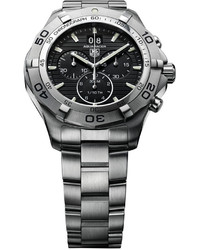 Tag Heuer Swiss Chronograph Aquaracer Stainless Steel Bracelet Watch 43mm Caf101eba0821