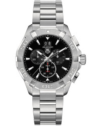 Tag Heuer Swiss Chronograph Aquaracer Stainless Steel Bracelet Watch 43mm Cay1110ba0925