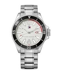 Tommy Hilfiger Watch Essential Silver Tone Mixed Metal Bracelet 1790749