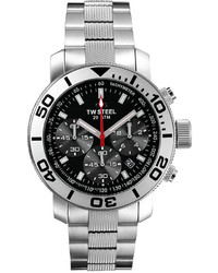 TW Steel Unisex Chronograph Grandeur Diver Stainless Steel Bracelet Watch 45mm Tw706