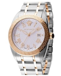 Versace V Sport Ii Guilloche Dial Bracelet Watch 42mm