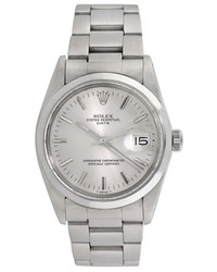 Rolex Vintage Stainless Steel Date Watch 34mm