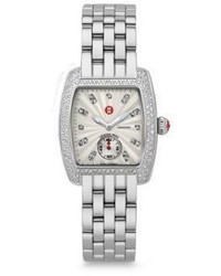 Michele Watches Urban Mini 16 Diamond Stainless Steel Bracelet Watch