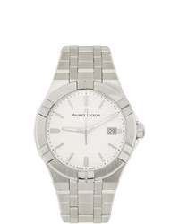 Maurice Lacroix White Aikon Gents 3 Hands Watch