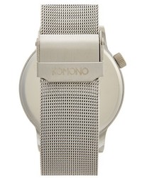 Komono Winston Round Dial Strap Watch 40mm