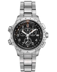 Hamilton X Wind Chronograph Gmt Bracelet Watch 46mm