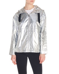 Maje Boomer Waterproof Metallic Jacket