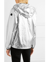 Moncler Hooded Metallic Shell Jacket
