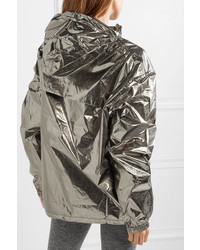 Reebok X Victoria Beckham Metallic Foiled Shell Hooded Track Jacket
