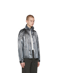 C2h4 Silver Reflective Mtro Piped 3m Track Jacket