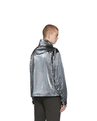 C2h4 Silver Reflective Mtro Piped 3m Track Jacket