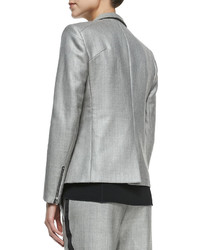 Rag & Bone Jean Alpine Wool Blend Blazer With Zip Pockets