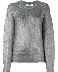 Silver Wool Sweater