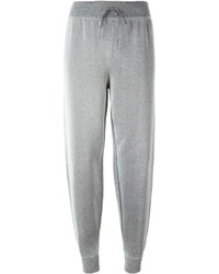 Silver Wool Tapered Pants