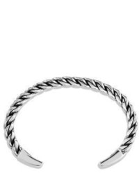 David Yurman Chain Woven Sterling Silver Cuff Bracelet